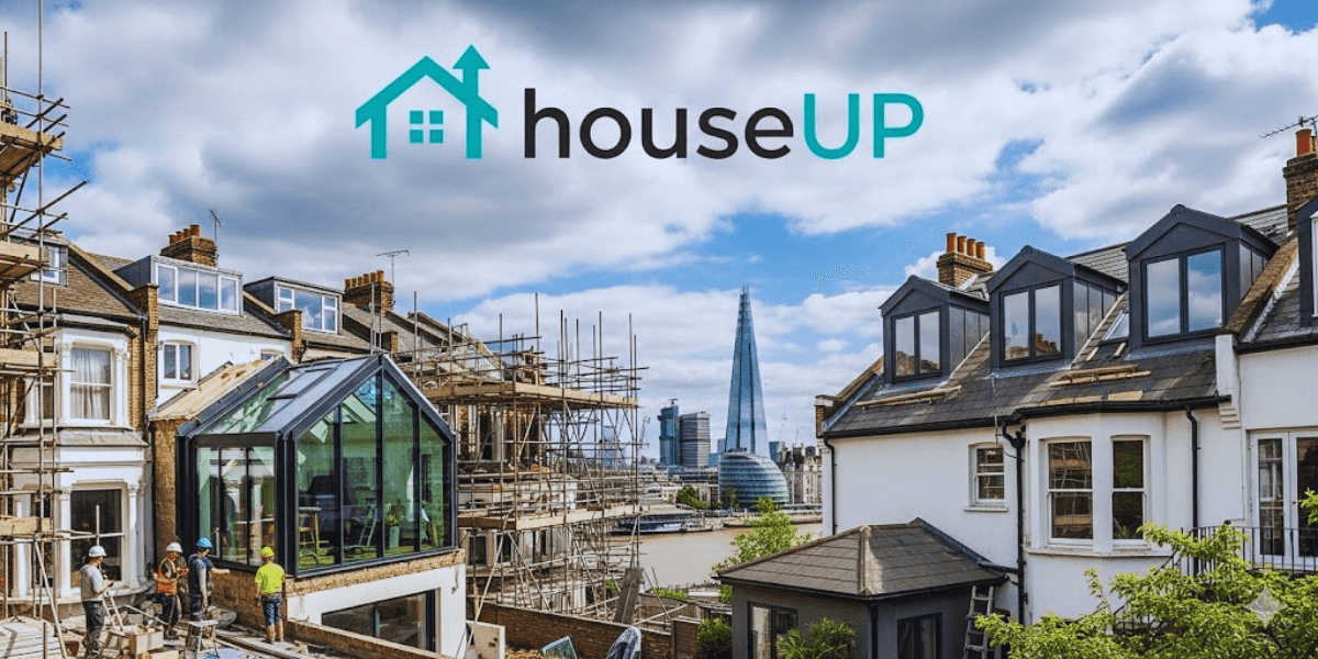 houseUP London construction team delivering luxury basement and loft conversions, combining structural expertise, transparent costing, bespoke design, and high-value property transformation.