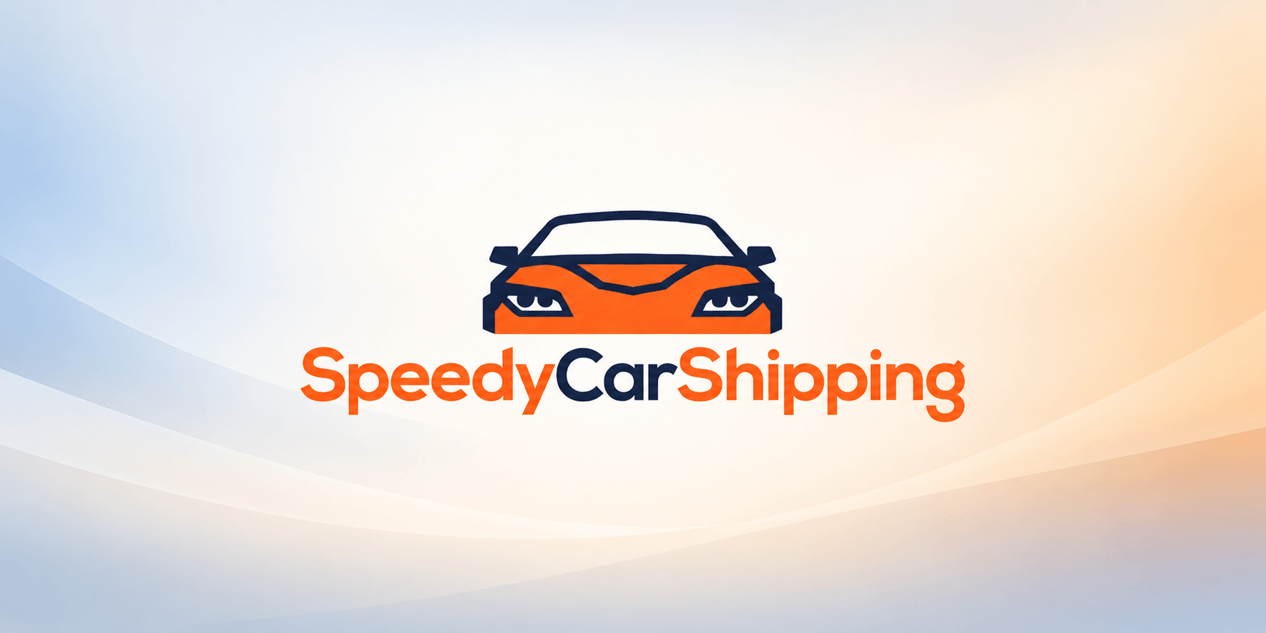 Logo for Speedy Car Shipping featuring a stylized car and vibrant colors