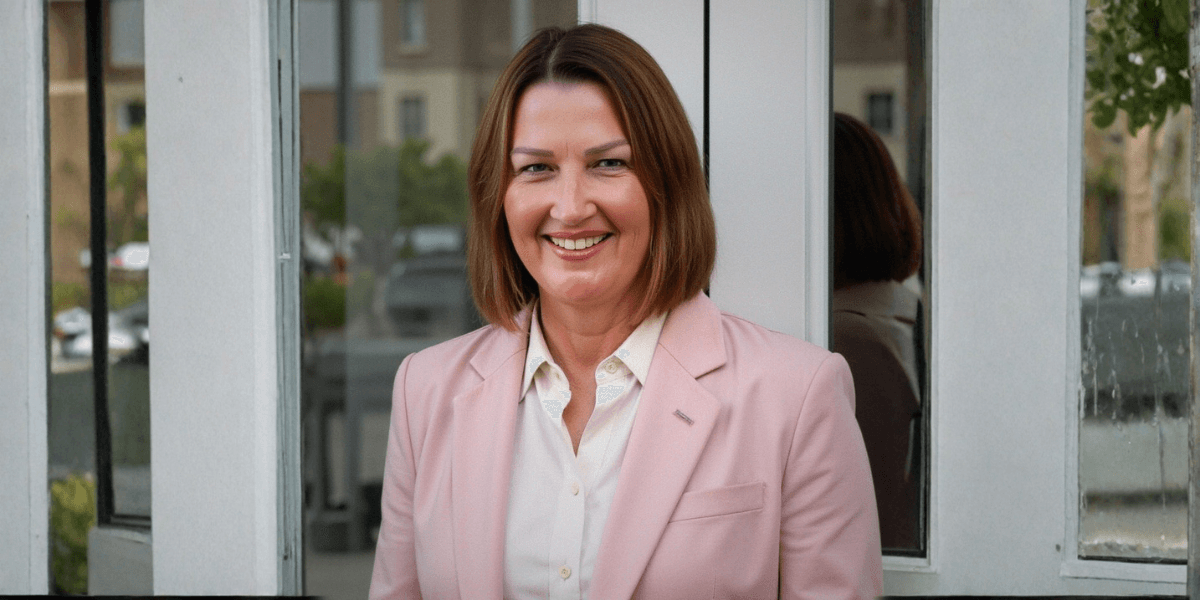 Renee West, Founder of Intariq, smiling in a professional setting, showcasing her commitment to human-centered AI solutions.