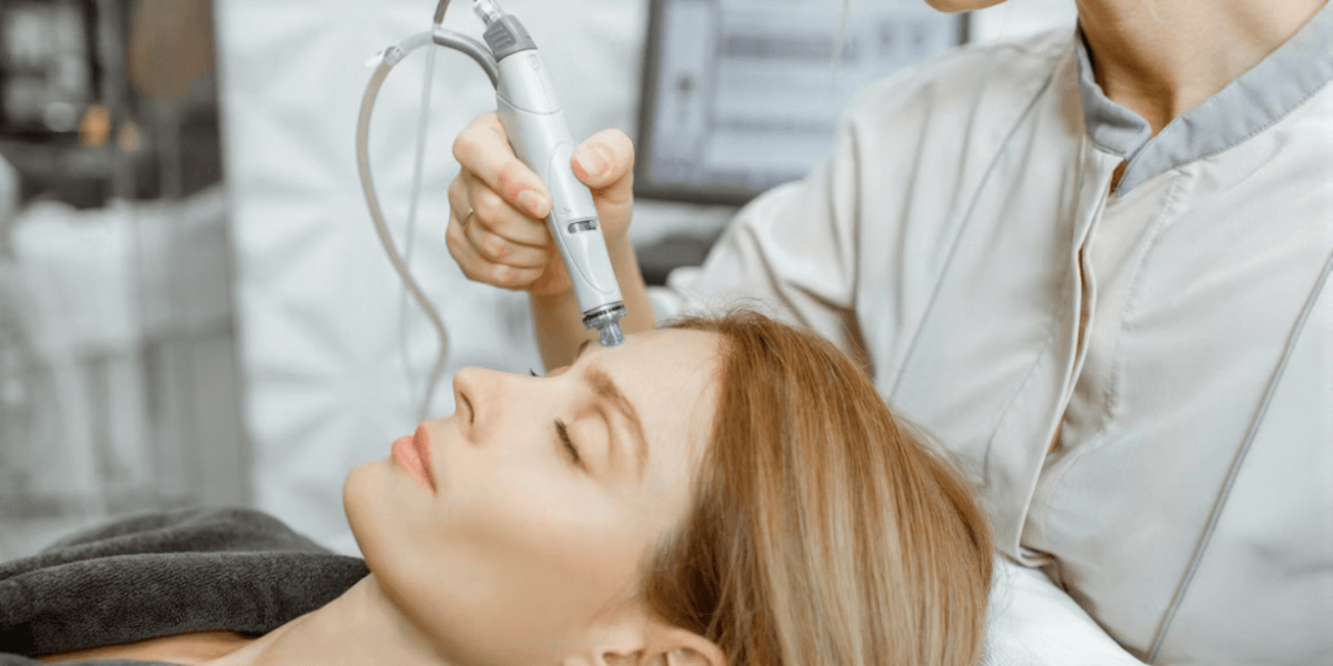 "Dermatology professional performing advanced facial treatment, showcasing high-quality skincare services focused on patient safety, precision, and evidence-based aesthetic care."
