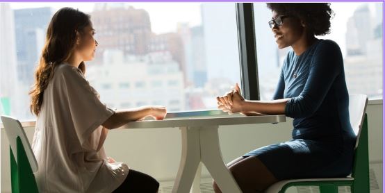 Women talking