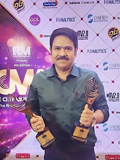 Avra Banerjee, IT leader and award-winning musician, representing his expertise in global technology strategy and creative music composition.