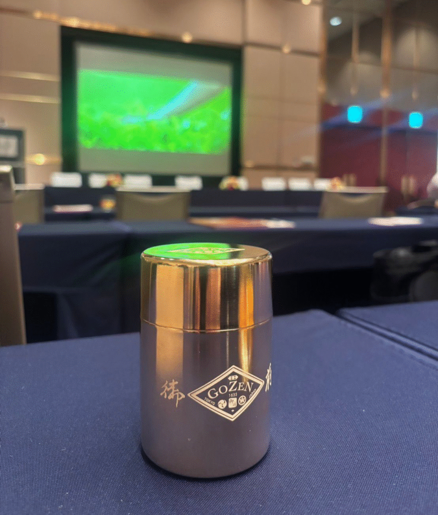 Machiko Gozen, 13th-generation samurai woman, founder of Gozen Matcha, highlighting her family’s 400-year tea legacy and commitment to sustainability and empowerment.
