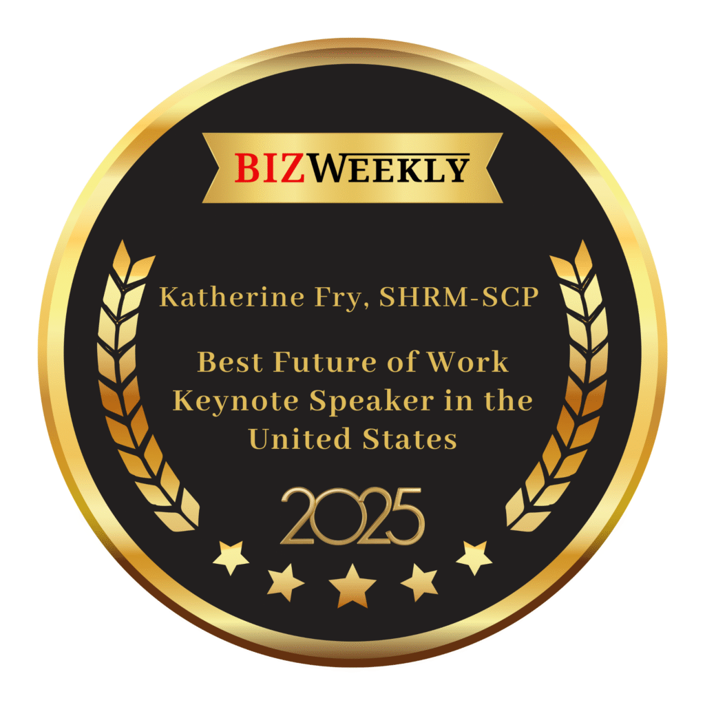 Bizweekly is proud to announce Katherine Fry, CEO and Founder of Marble Peak Consulting LLC as the recipient of the Best Future of Work Keynote Speaker in the United States of 2025 award