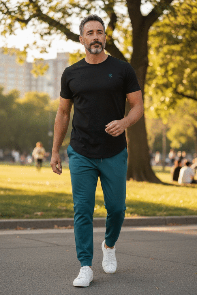 Scott Leach in casual wear, embodying Grace & Lux’s focus on comfort and stylish confidence.