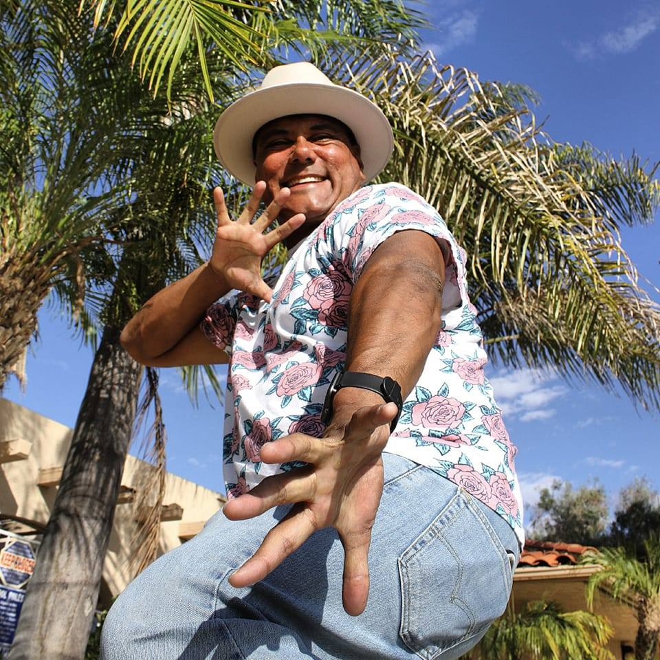 Dylan Garcia celebrating the holidays with style, bringing funk and festive energy to Christmas Funk.