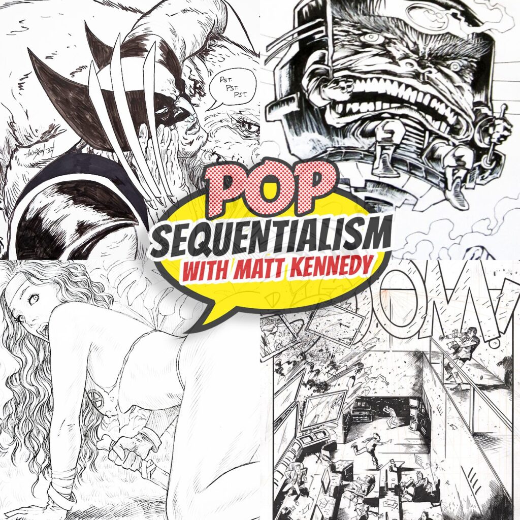 Pop Sequentialism launches a holiday sale featuring curated comic book art at accessible prices, curated by Matt Kennedy.