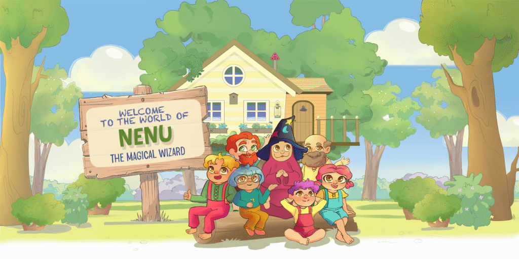 Welcome to NENU’s world with NENU and friends in Treetopia, offering a gentle, emotionally supportive environment.