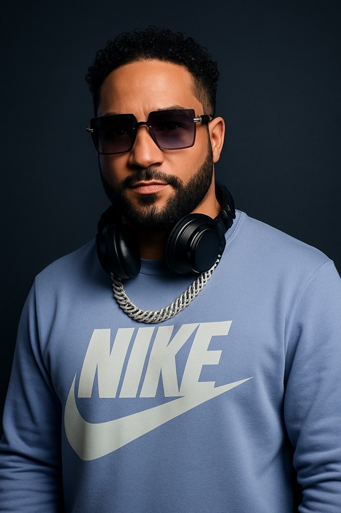 Logo of CaliVision featuring a microphone and skyline with a silhouette of a person filming against mountain scenery.