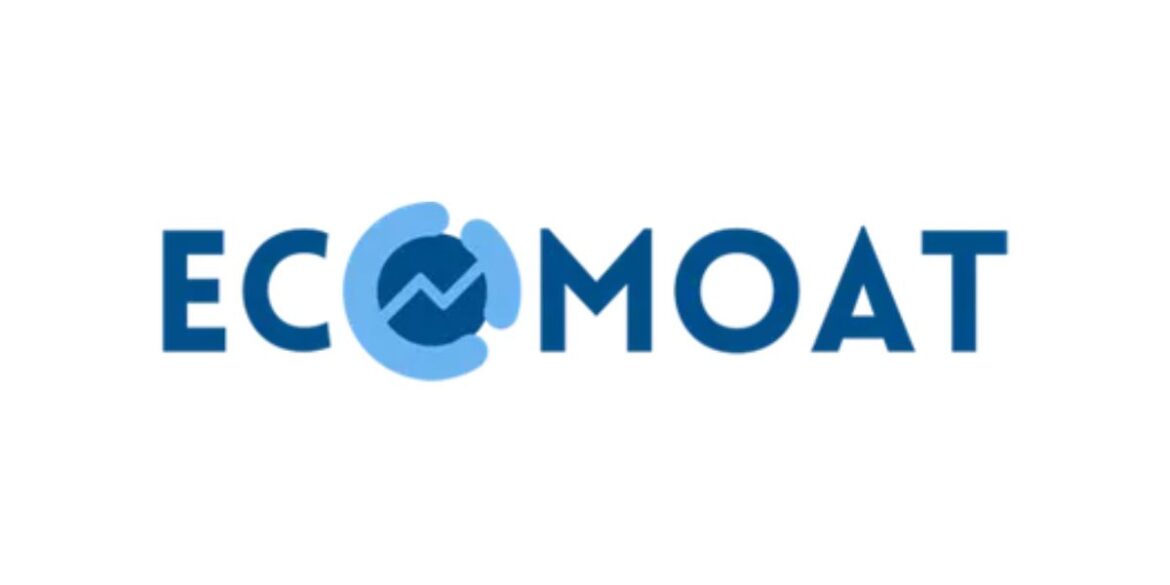 EcoMoat logo featuring text with a graph symbol, representing AI-powered investment research and economic moat analysis.
