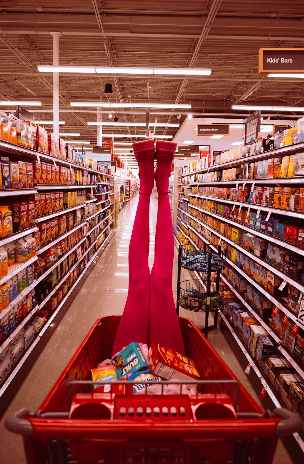 Challenging expectations, this editorial disrupts Target’s practicality with bold beauty, asking who gets to take up space.