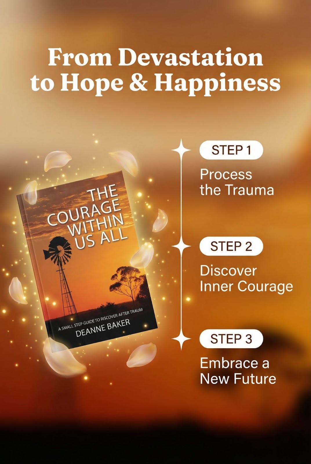 Steps to Hope & Happiness - Guide for trauma recovery with key steps to healing.