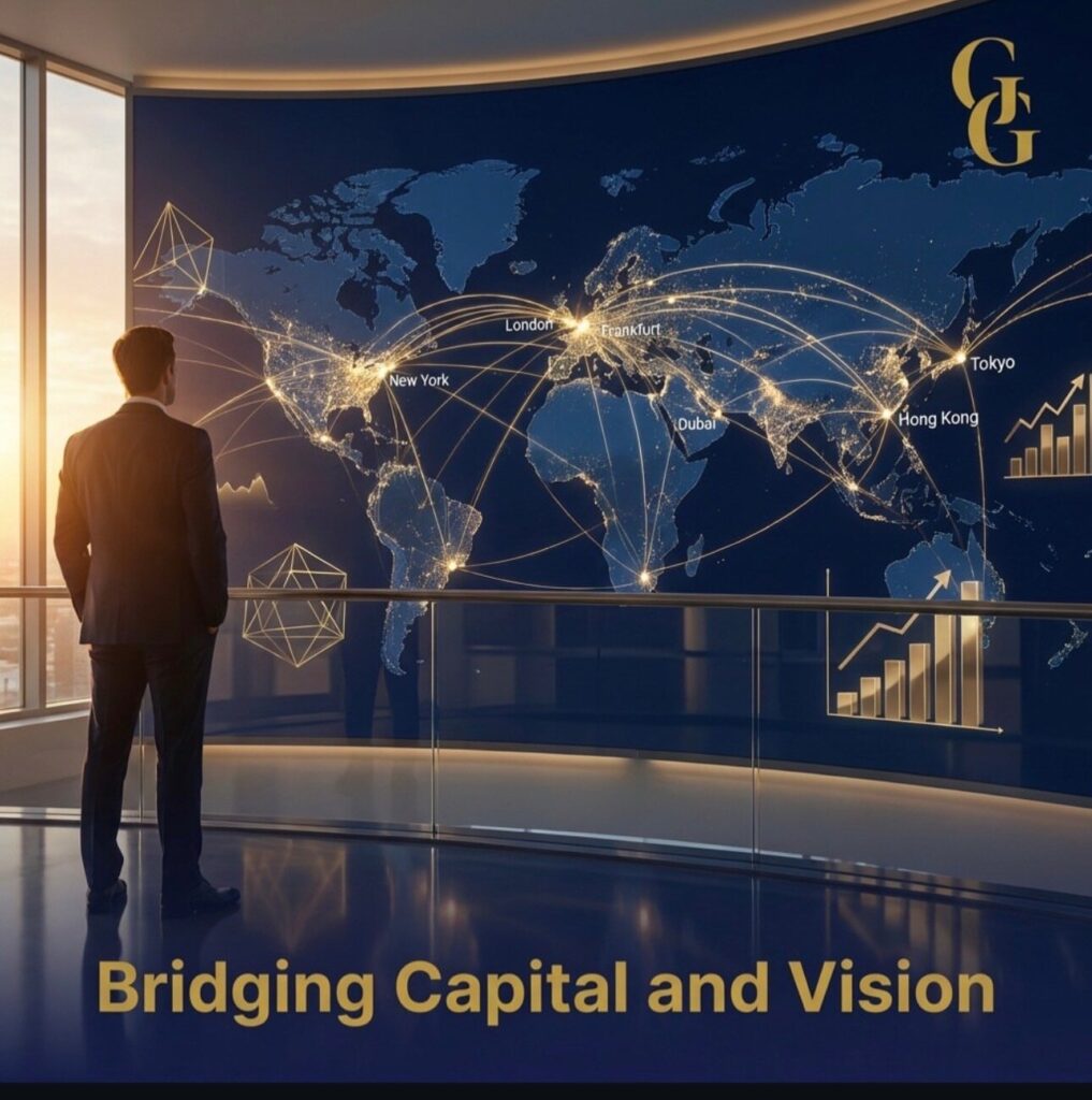 Visual representation of bridging capital and vision, highlighting Quantum Growth Consultancy's focus on execution in advisory services.
