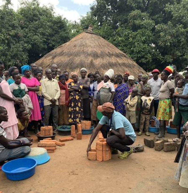 International model emilia knudsen is helping support clean water access in uganda through long term humanitarian collaboration.