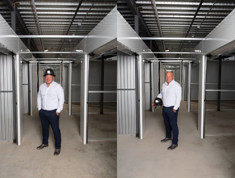 Michael Boeke standing inside commercial electrical project, highlighting JLC’s expertise in large-scale installations.