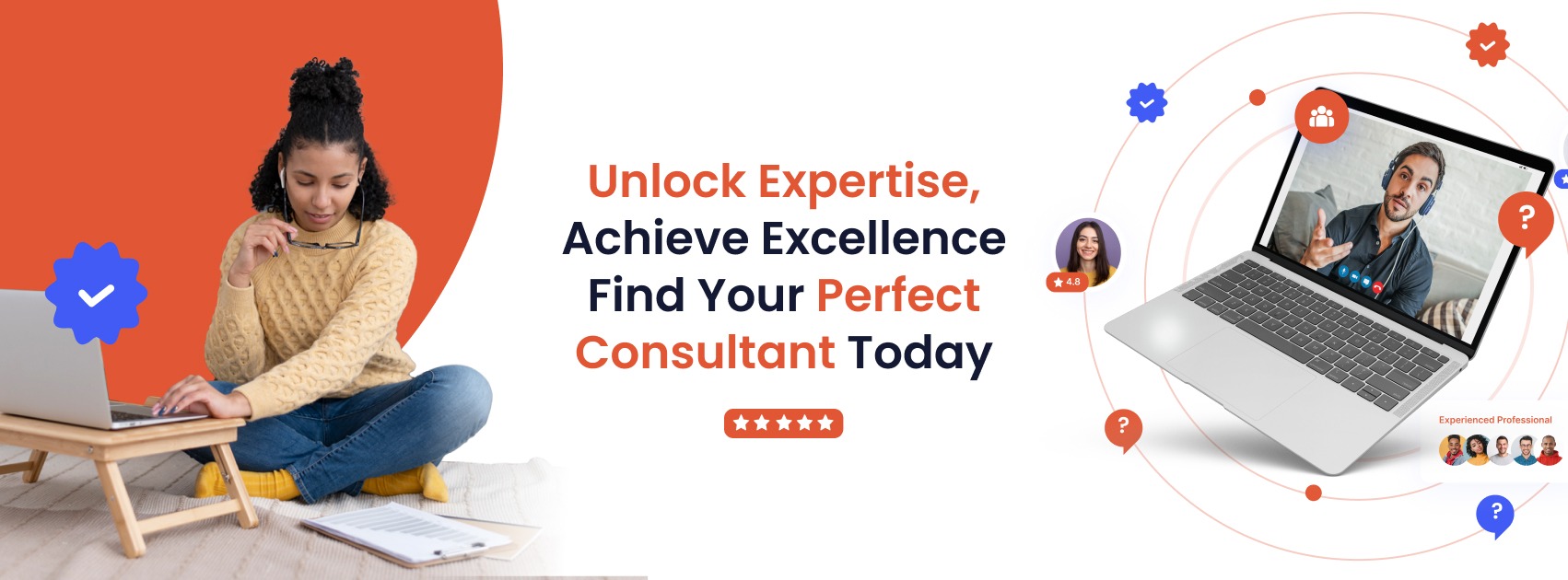 Professional consultation platform connecting clients with experts through video, chat, and online support.