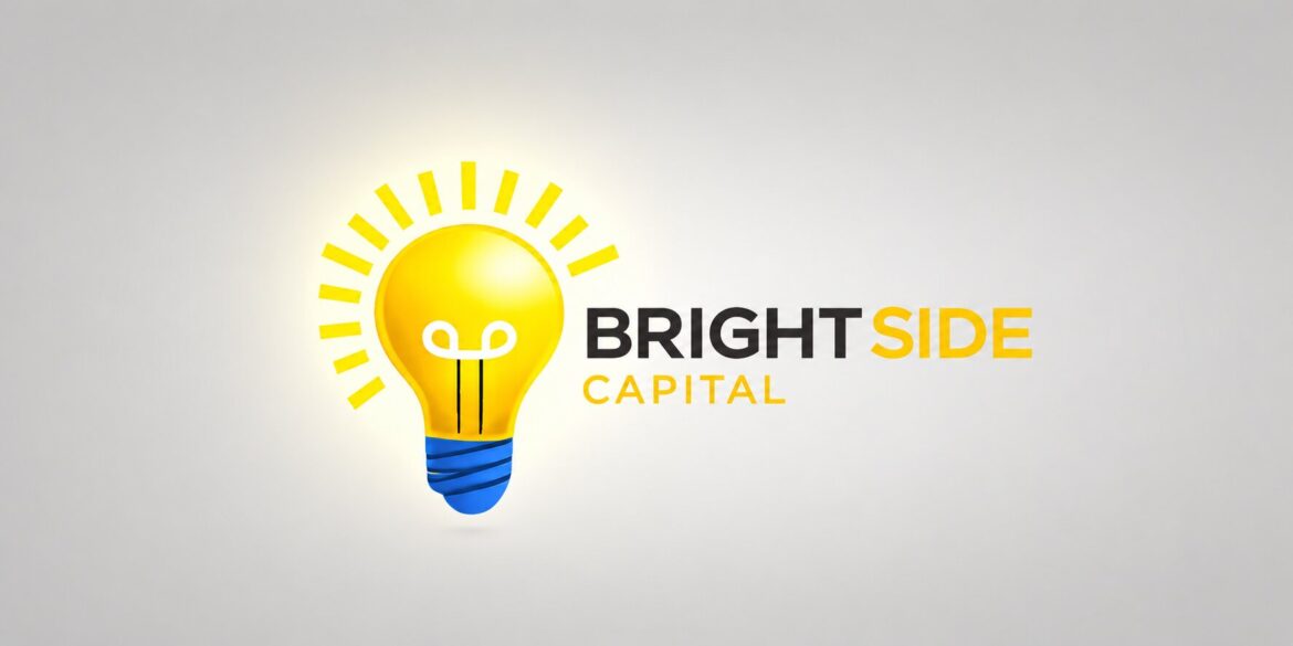 Bright Side Capital logo featuring a yellow light bulb with blue base and black-and-yellow company name.