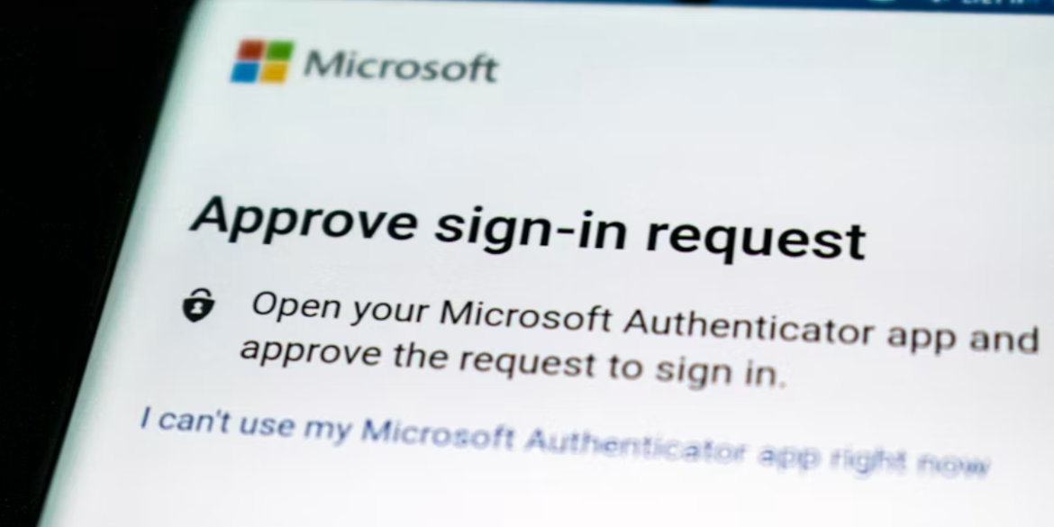 Microsoft sign-in approval screen prompting users to authenticate with the Microsoft Authenticator app.