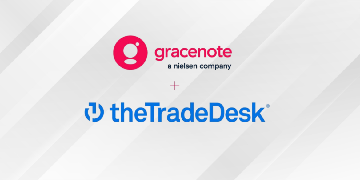 Gracenote and The Trade Desk logos displayed together on a white background.